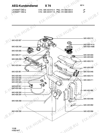 Взрыв-схема стиральной машины Aeg LAV1263 JPN - Схема узла Section4